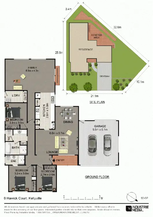 Floorplan of Homely house listing, 6 Hawick Court, Kellyville NSW 2155