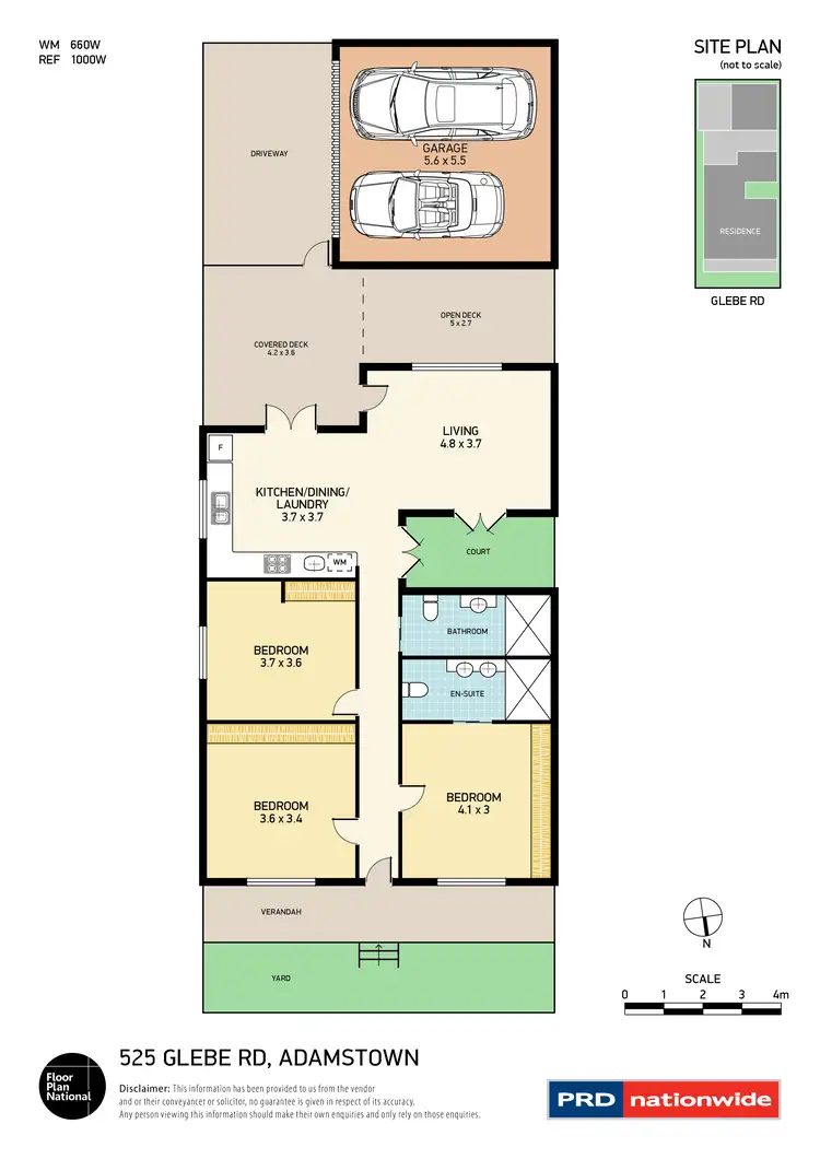 Floorplan of Homely house listing, 525 Glebe Road, Adamstown NSW 2289