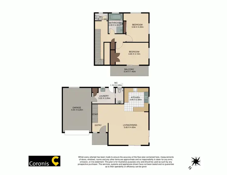 Floorplan of Homely semi-detached listing, 2/12 Oloway Crescent, Alexandra Headland QLD 4572