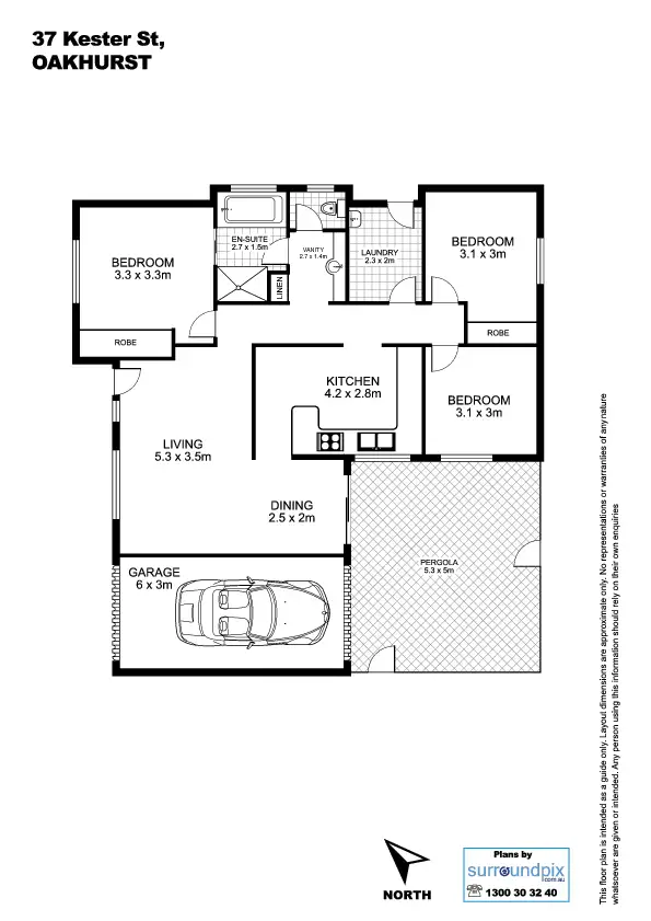 Floorplan of Homely house listing, 37 Kester Crescent, Oakhurst NSW 2761