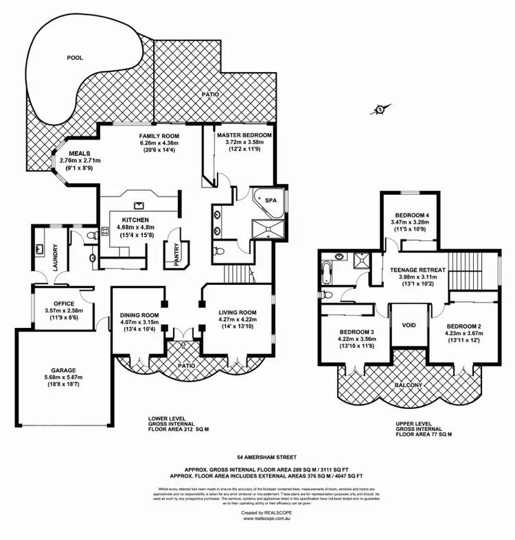 Floorplan of Homely house listing, 54 Amersham Cres, Carindale QLD 4152