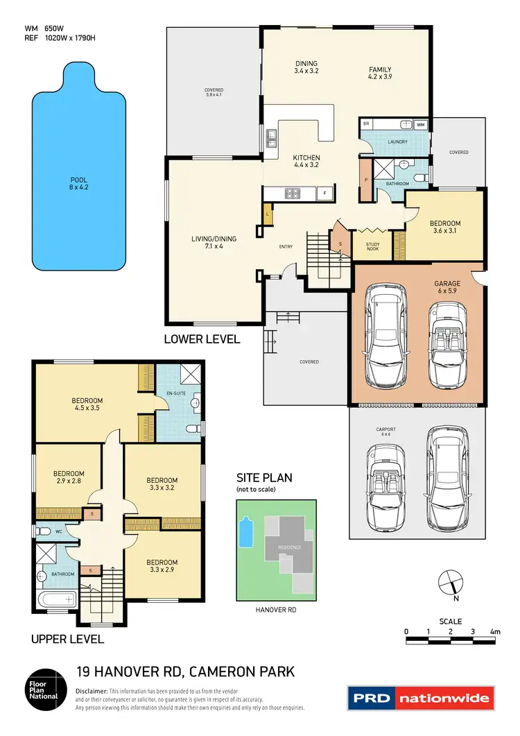 Floorplan of Homely house listing, 19 Hanover Road - OLD, Cameron Park NSW 2285