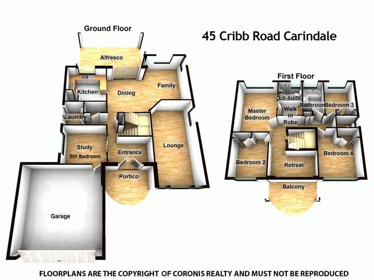 Floorplan of Homely house listing, 45 Cribb Road, Carindale QLD 4152