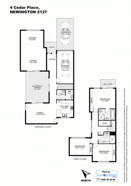 Floorplan of Homely house listing, 4 Cedar Pl, Newington NSW 2127