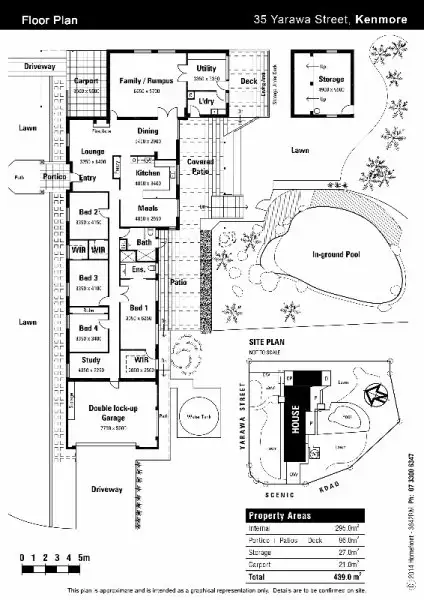Floorplan of Homely house listing, 35 Yarawa Street, Kenmore QLD 4069
