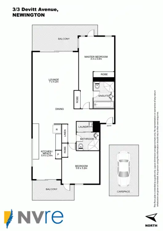 Floorplan of Homely unit listing, 3/3 Devitt Avenue, Newington NSW 2127
