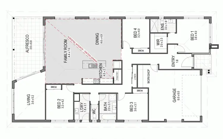 Floorplan of Homely house listing, 15 Water Gum Close, Sapphire Beach NSW 2450