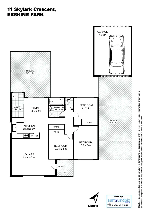 Floorplan of Homely house listing, 11 Skylark Crescent, Erskine Park NSW 2759