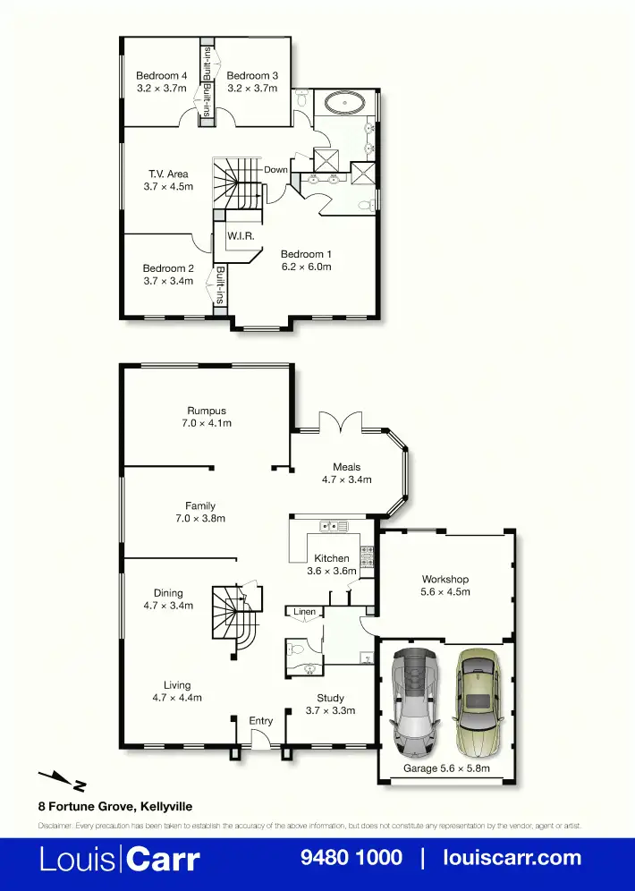 Floorplan of Homely house listing, 8 Fortune Grove, Kellyville NSW 2155