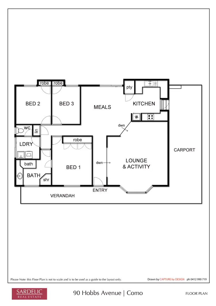 Floorplan of Homely house listing, 90B Hobbs Avenue, Como WA 6152