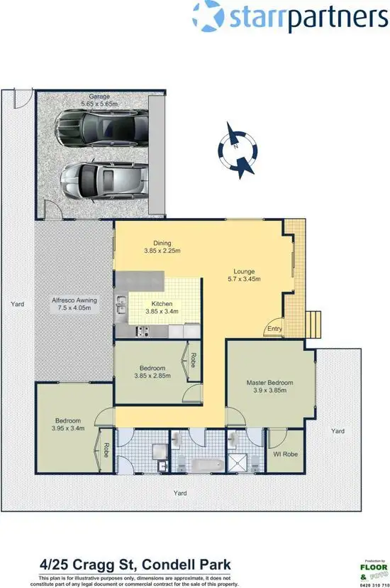 Floorplan of Homely house listing, 4/25 Cragg Street, Condell Park NSW 2200