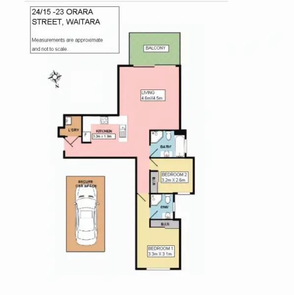 Floorplan of Homely unit listing, 24/15-23 Orara Street, Waitara NSW 2077