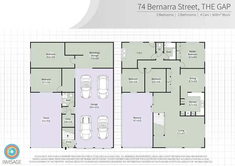 Floorplan of Homely house listing, 74 Bernarra Street, The Gap QLD 4061