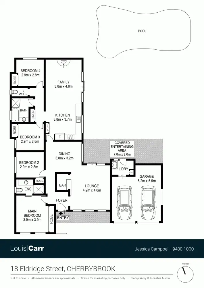 Floorplan of Homely house listing, 18 Eldridge Street, Cherrybrook NSW 2126