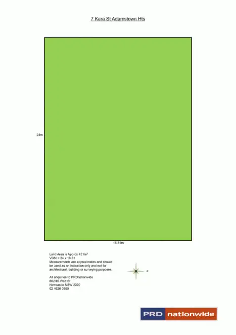 Floorplan of Homely land listing, 7 Kara Street, Adamstown Heights NSW 2289
