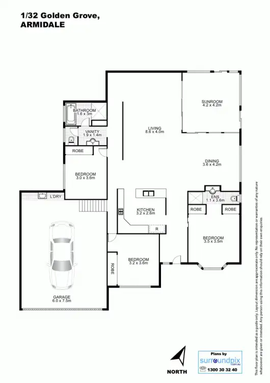 Floorplan of Homely house listing, 1/32 Golden Grove, Armidale NSW 2350
