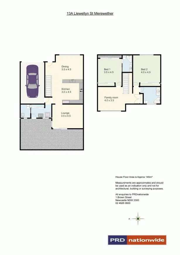 Floorplan of Homely townhouse listing, 13A Llewellyn Street, Merewether NSW 2291