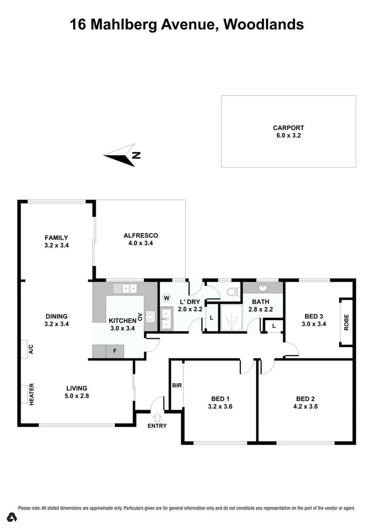 Floorplan of Homely house listing, 16 Mahlberg Avenue, Woodlands WA 6018