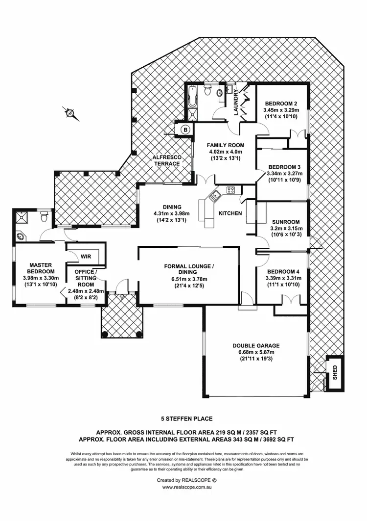 Floorplan of Homely house listing, 5 Steffen Place, Aspley QLD 4034