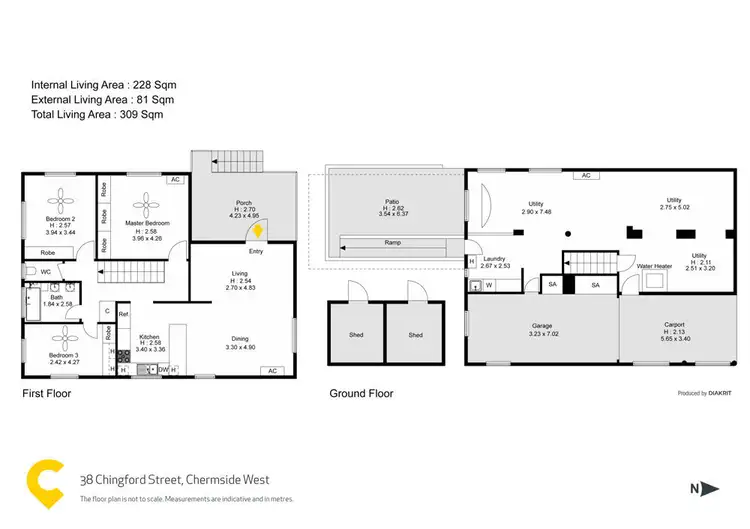 Floorplan of Homely house listing, 38 Chingford Street, Chermside West QLD 4032