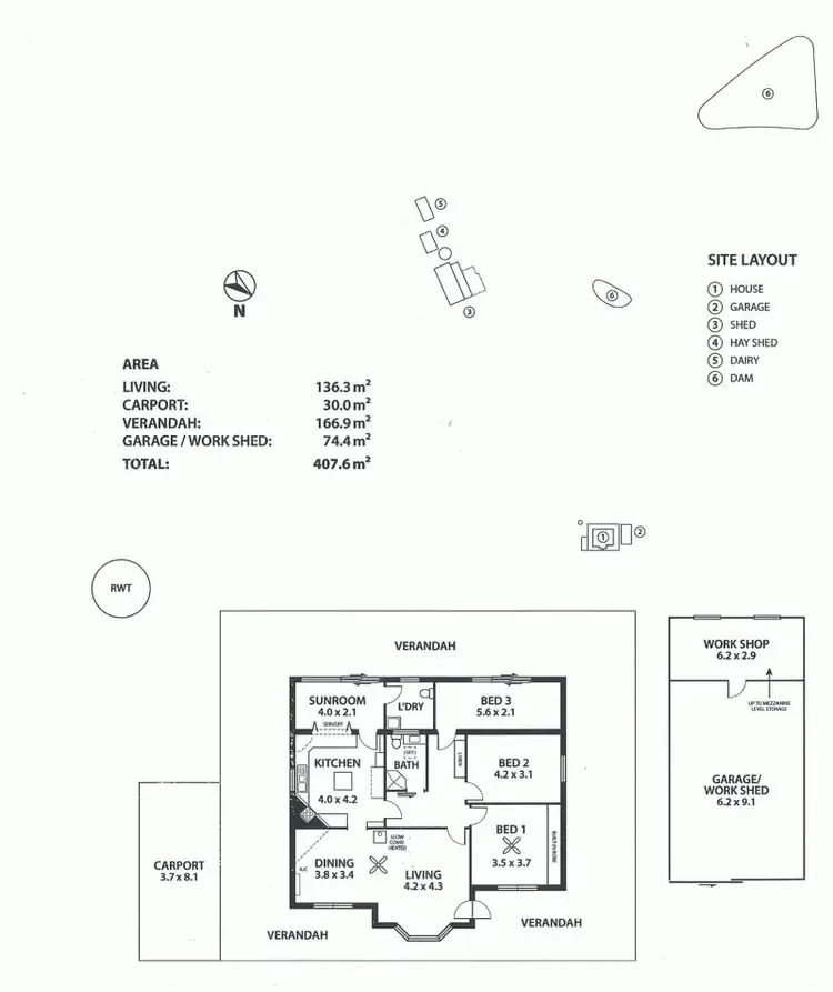 Floorplan of Homely rural property listing, 2 Kingsway Road, Kangarilla SA 5157