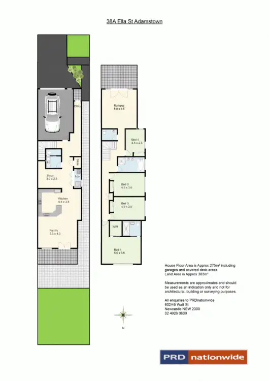 Floorplan of Homely townhouse listing, 38A Ella Street, Adamstown NSW 2289