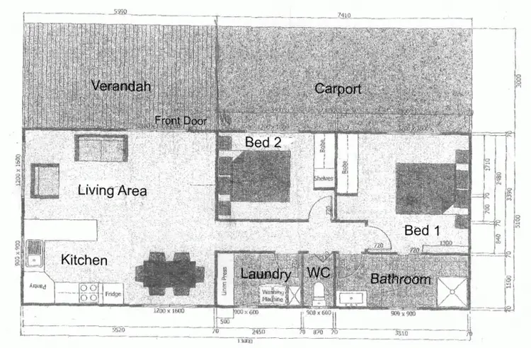 Floorplan of Homely other listing, 7/257 Pine Creek Way, Bonville NSW 2441