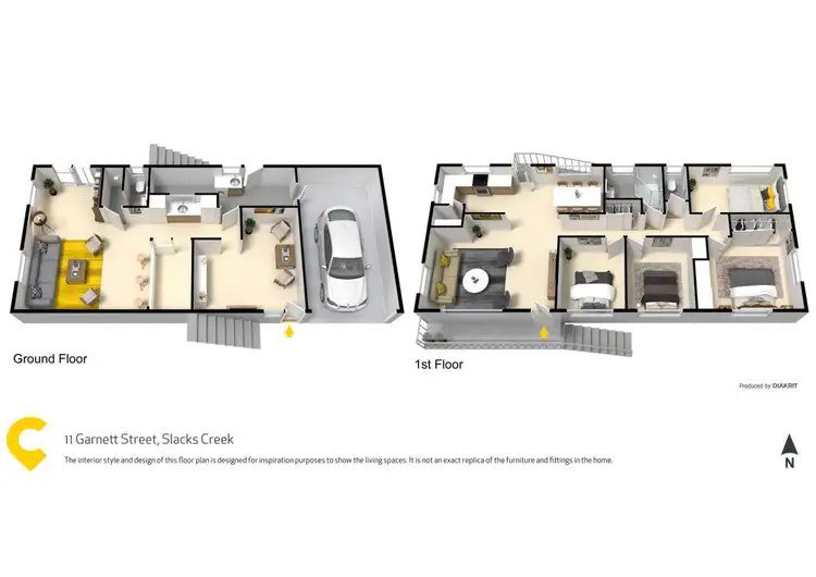 Floorplan of Homely house listing, 11 Garnett Street, Slacks Creek QLD 4127