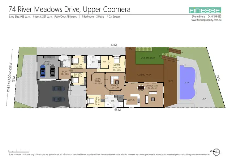 Floorplan of Homely house listing, 74 River Meadows Drive, Upper Coomera QLD 4209