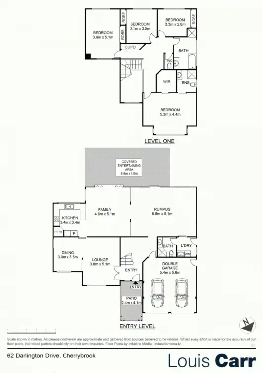 Floorplan of Homely house listing, 62 Darlington Drive, Cherrybrook NSW 2126