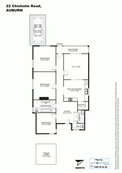 Floorplan of Homely house listing, 22 Chisholm Road, Auburn NSW 2144