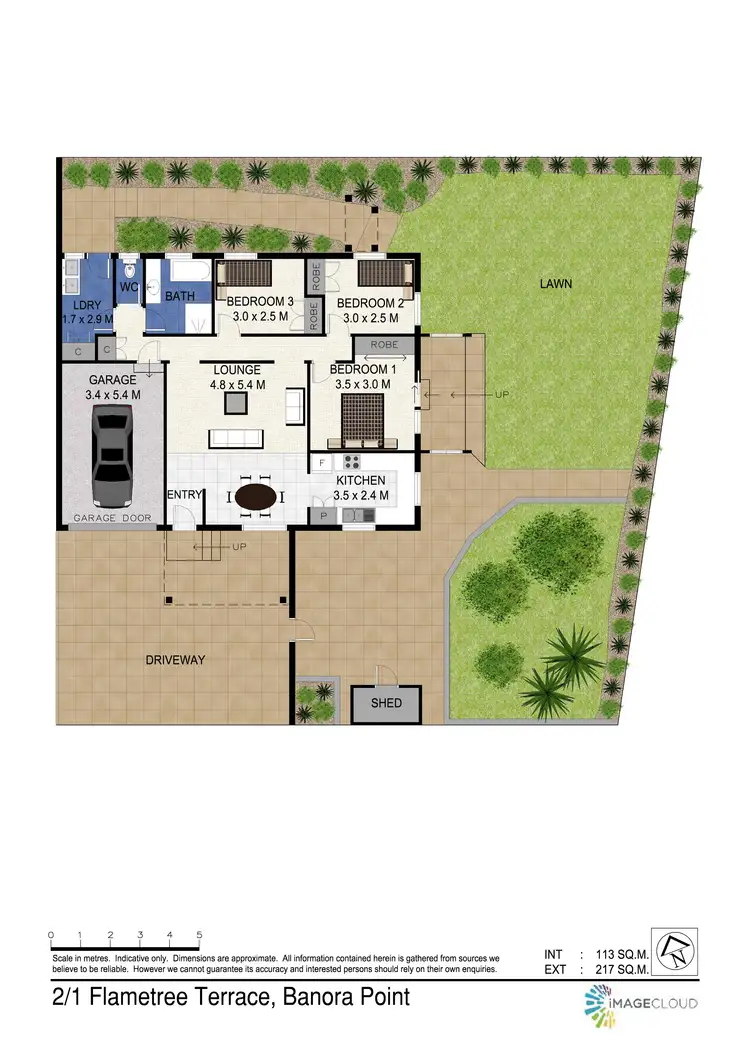 Floorplan of Homely house listing, 2/1 Flametree Terrace, Banora Point NSW 2486