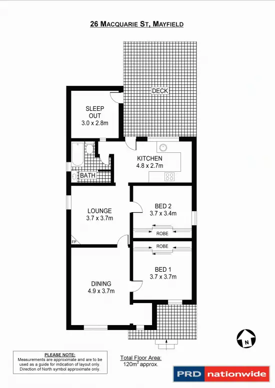 Floorplan of Homely house listing, 26 Macquarie St, Mayfield NSW 2304