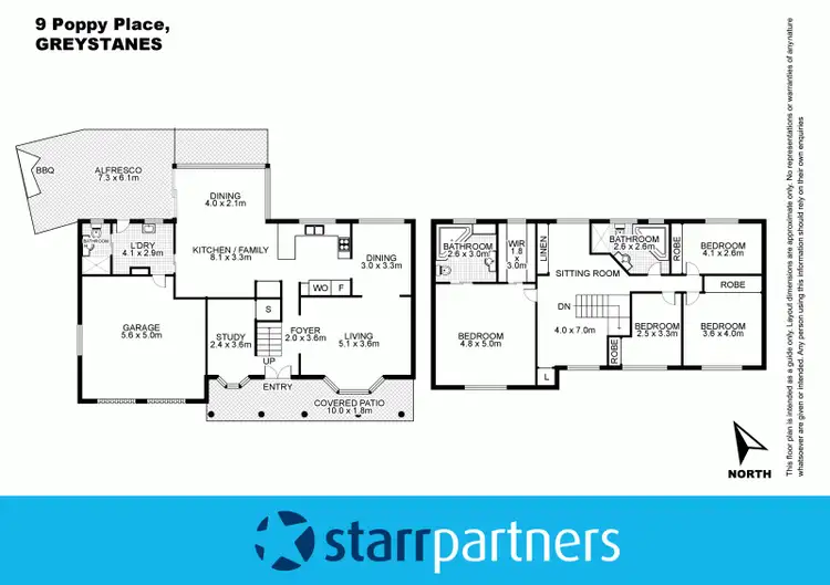 Floorplan of Homely house listing, 9 Poppy Place, Greystanes NSW 2145