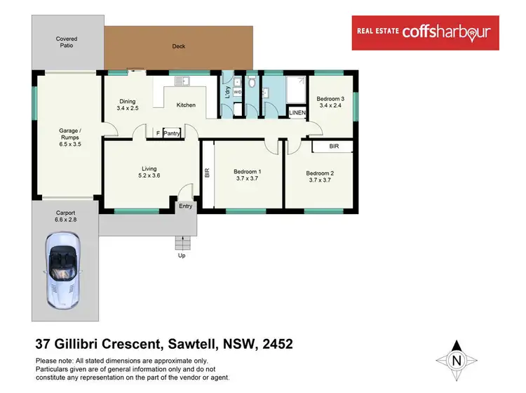 Floorplan of Homely house listing, 37 Gillibri Crescent, Sawtell NSW 2452