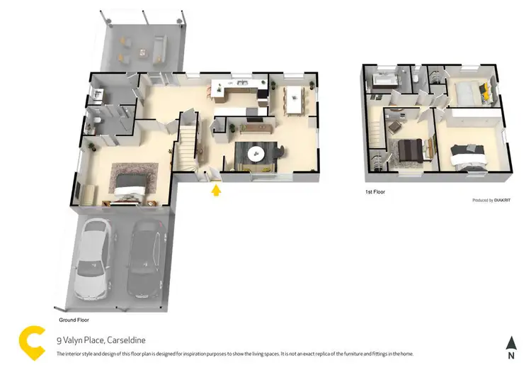 Floorplan of Homely house listing, 9 Valyn Place, Carseldine QLD 4034