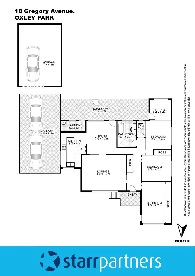 Floorplan of Homely house listing, 18 Gregory Avenue, Oxley Park NSW 2760