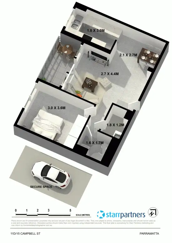 Floorplan of Homely unit listing, 11D/15 Campbell Street, Parramatta NSW 2150
