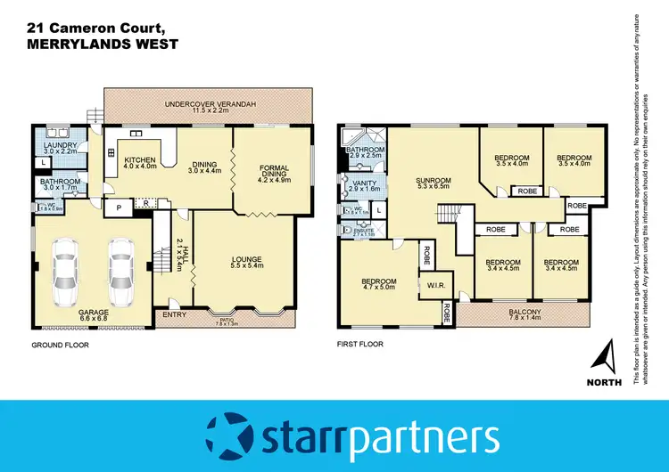 Floorplan of Homely house listing, 21 Cameron Court, Merrylands NSW 2160