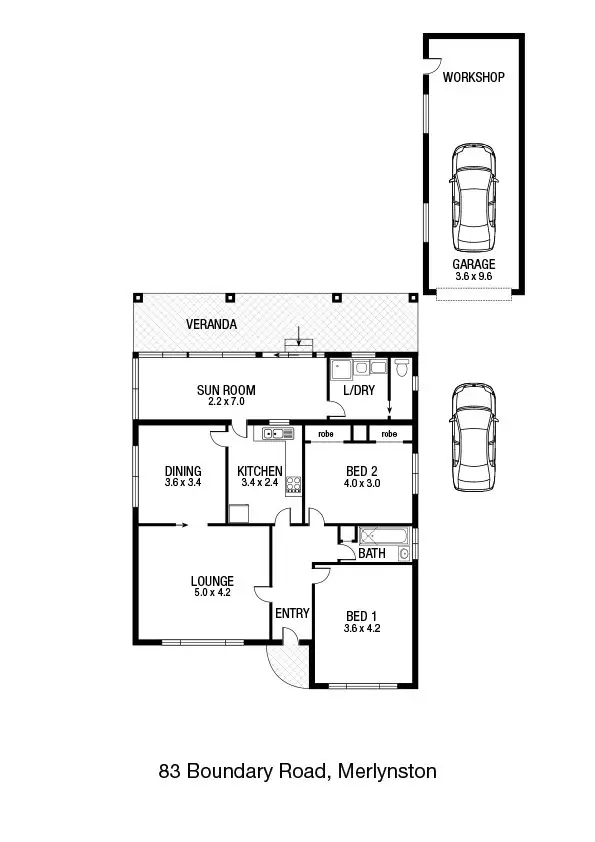 Floorplan of Homely house listing, 83 Boundary Rd, Coburg North VIC 3058
