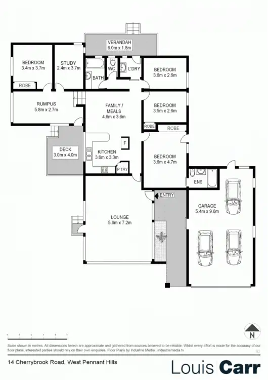 Floorplan of Homely house listing, 14 Cherrybrook Road, West Pennant Hills NSW 2125