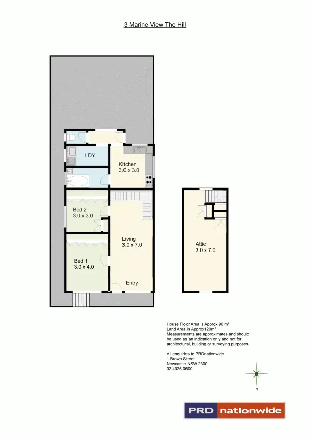 Floorplan of Homely house listing, 3 Marine View, The Hill NSW 2300