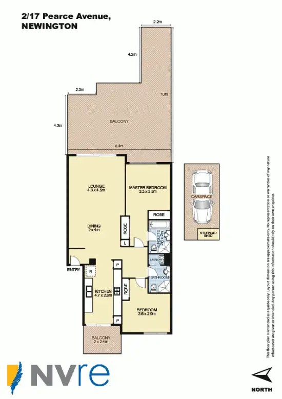 Floorplan of Homely unit listing, 2/17 Pearce Avenue, Newington NSW 2127
