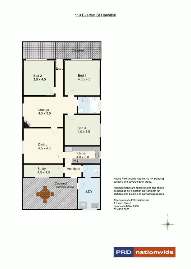 Floorplan of Homely house listing, 119 Everton Street, Hamilton NSW 2303