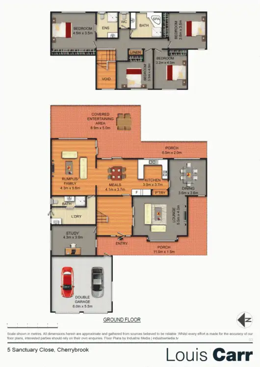 Floorplan of Homely house listing, 5 Sanctuary Close, Cherrybrook NSW 2126