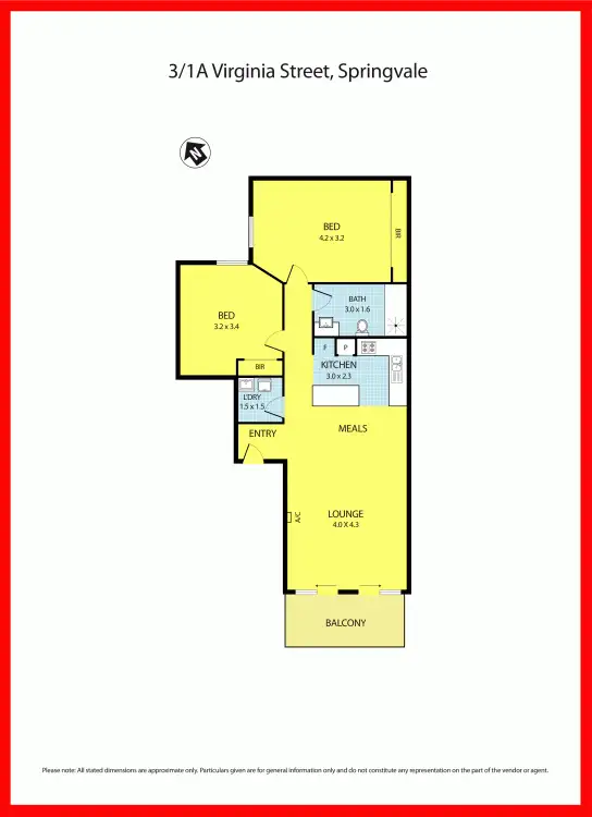 Floorplan of Homely apartment listing, 3/1A Virginia Street, Springvale VIC 3171