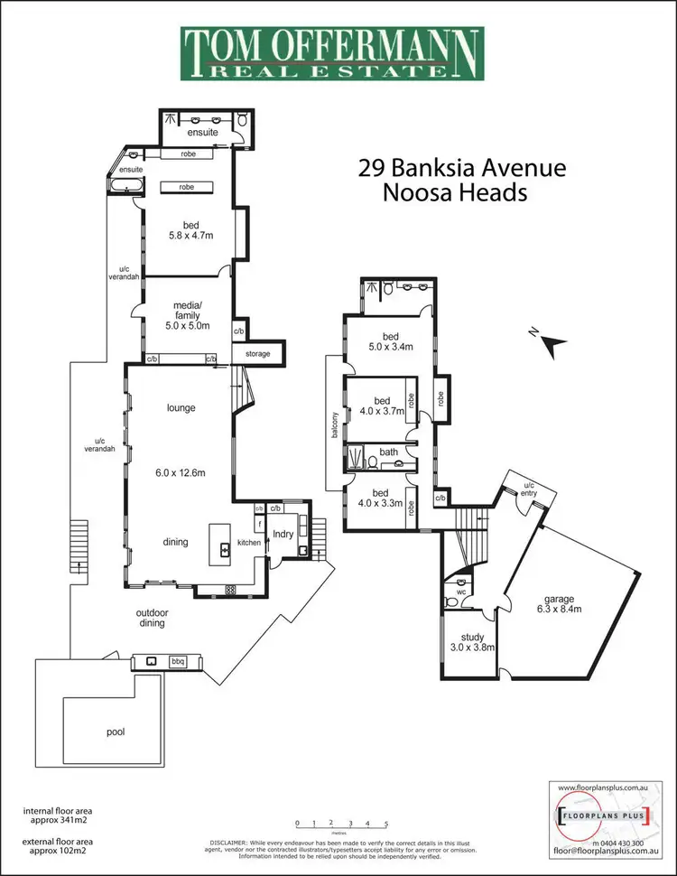 Floorplan of Homely house listing, 29 Banksia Ave, Noosa Heads QLD 4567