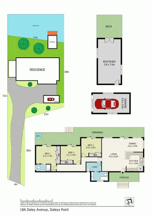 Floorplan of Homely house listing, 18a Daley Avenue, Daleys Point NSW 2257