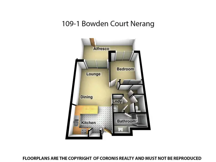 Floorplan of Homely unit listing, 109/1 Bowden Court, Nerang QLD 4211