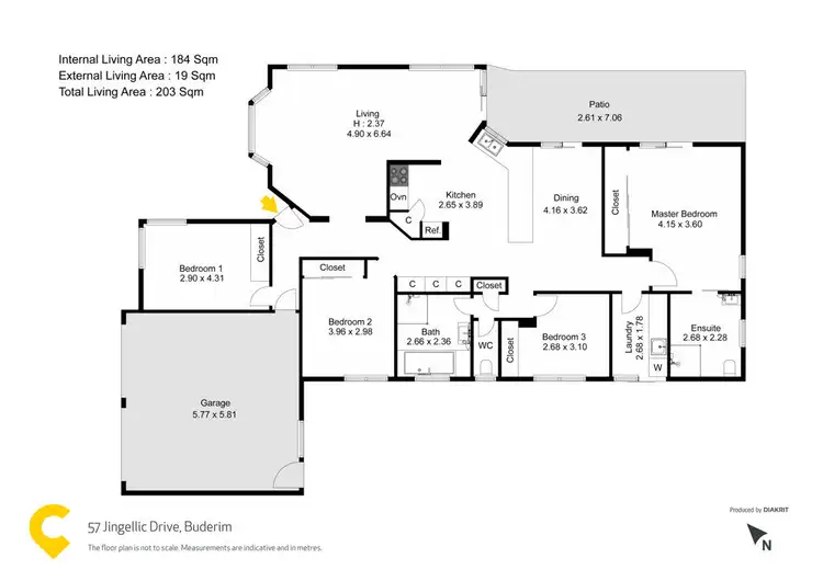 Floorplan of Homely house listing, 57 Jingellic Drive, Buderim QLD 4556